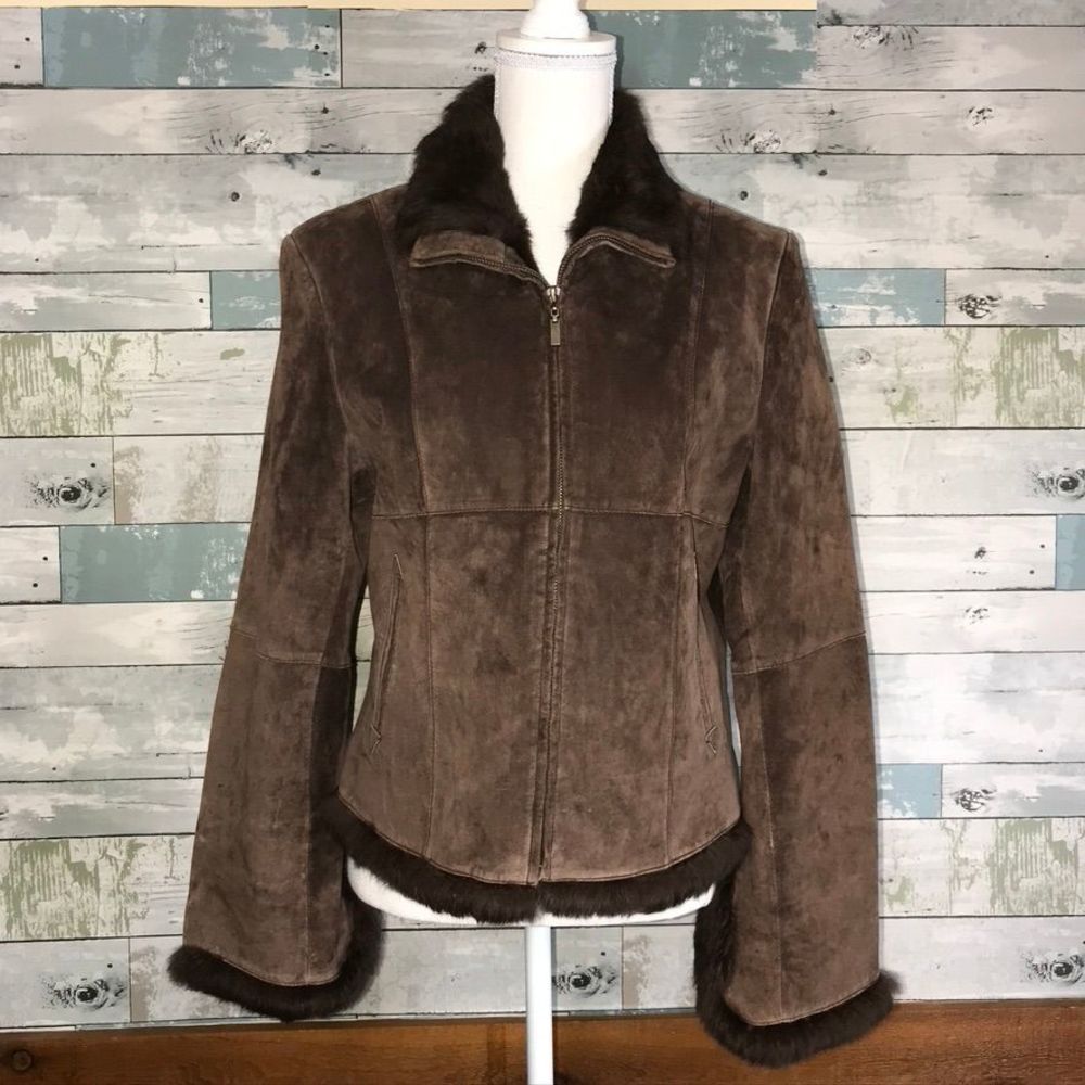 Adler chocolate suede jacket  #524